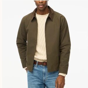 J crew Catskill green Cord-collar deck jacket